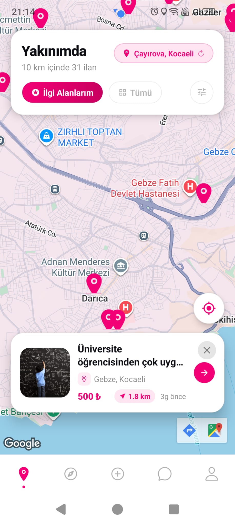 Viyoyo yakınımdaki ilanlar